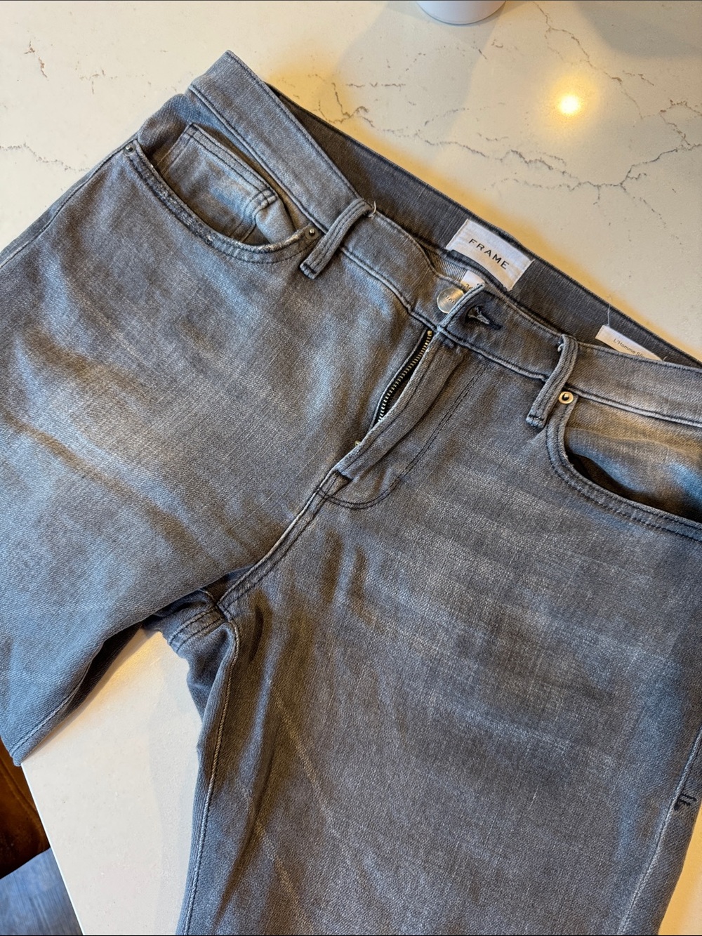 Frame Denim Slim Men’s Jeans in Gray